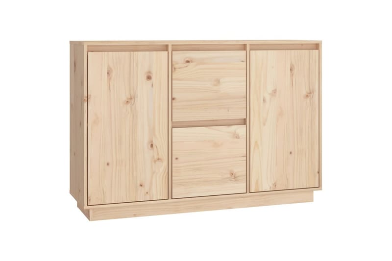 beBasic Skänk vit 111x34x75 cm massiv furu - Förvaring - Förvaringsmöbler - Skänkar & sideboards