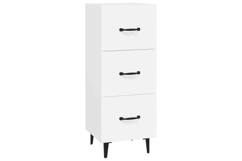 beBasic Skänk vit 34,5x34x90 cm konstruerat trä - Förvaring - Förvaringsmöbler - Skänkar & sideboards