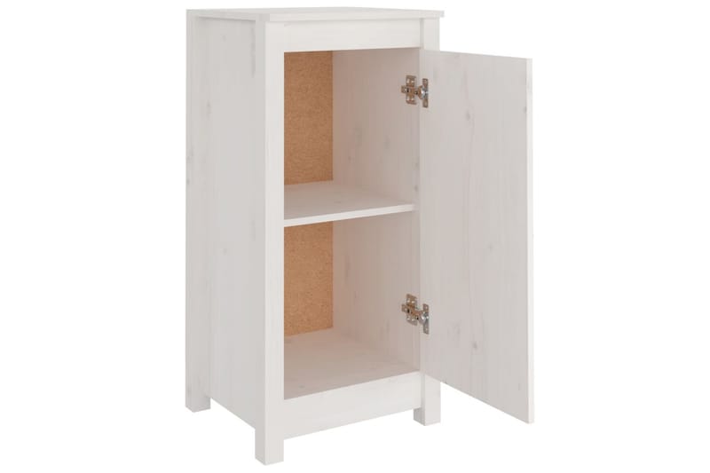 beBasic Skänk vit 40x35x80 cm massiv furu - Förvaring - Förvaringsmöbler - Skänkar & sideboards