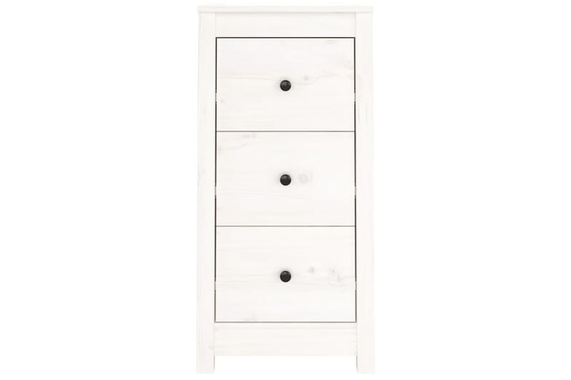 beBasic Skänk vit 40x35x80 cm massiv furu - Förvaring - Förvaringsmöbler - Skänkar & sideboards