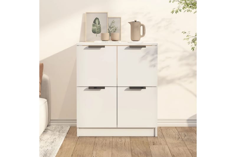 beBasic Skänk vit 60x30x70 cm konstruerat trä - Förvaring - Förvaringsmöbler - Skänkar & sideboards