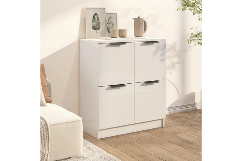 beBasic Skänk vit 60x30x70 cm konstruerat trä - Förvaring - Förvaringsmöbler - Skänkar & sideboards