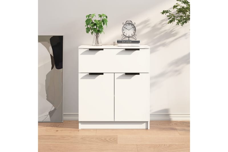 beBasic Skänk vit 60x30x70 cm konstruerat trä - Förvaring - Förvaringsmöbler - Skänkar & sideboards