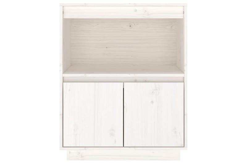 beBasic Skänk vit 60x34x75 cm massiv furu - Förvaring - Förvaringsmöbler - Skänkar & sideboards