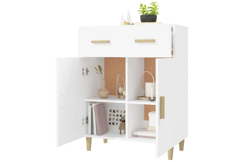 beBasic Skänk vit 69,5x34x89 cm konstruerat trä - Förvaring - Förvaringsmöbler - Skänkar & sideboards