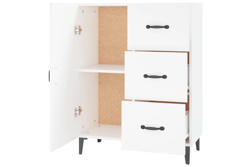 beBasic Skänk vit 69,5x34x90 cm konstruerat trä - Förvaring - Förvaringsmöbler - Skänkar & sideboards