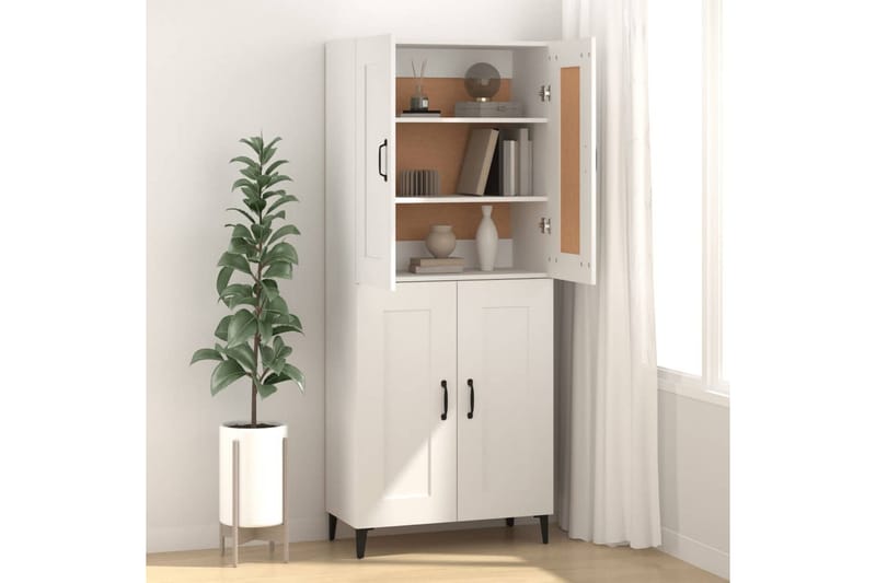 beBasic Skänk vit 69,5x34x90 cm konstruerat trä - Förvaring - Förvaringsmöbler - Skänkar & sideboards