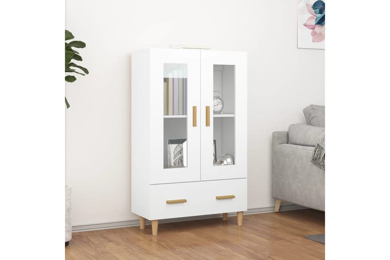 beBasic Skänk vit 70x31x115 cm konstruerat trä - Förvaring - Förvaringsmöbler - Skänkar & sideboards