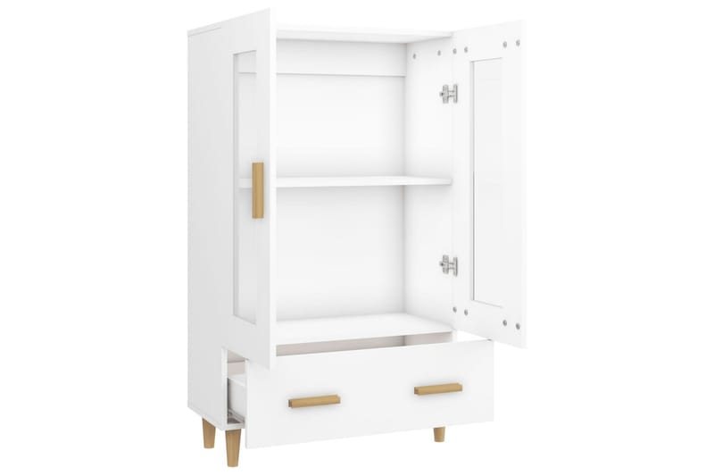 beBasic Skänk vit 70x31x115 cm konstruerat trä - Förvaring - Förvaringsmöbler - Skänkar & sideboards