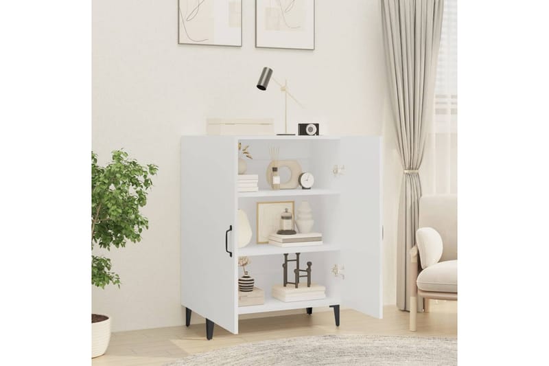 beBasic Skänk vit 70x34x90 cm konstruerat trä - Förvaring - Förvaringsmöbler - Skänkar & sideboards