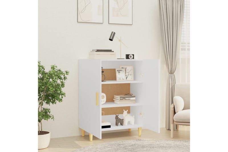 beBasic Skänk vit 70x34x90 cm konstruerat trä - Förvaring - Förvaringsmöbler - Skänkar & sideboards