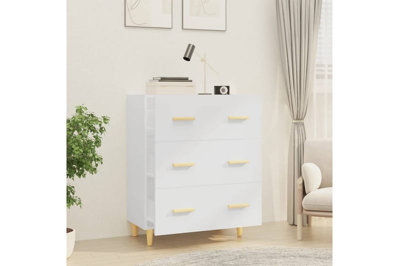 beBasic Skänk vit 70x34x90 cm konstruerat trä - Förvaring - Förvaringsmöbler - Skänkar & sideboards