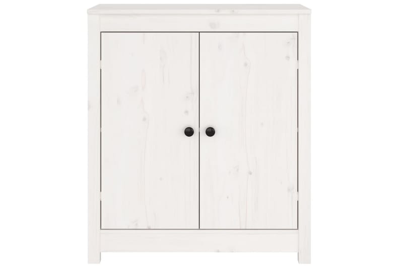 beBasic Skänk vit 70x35x80 cm massiv furu - Förvaring - Förvaringsmöbler - Skänkar & sideboards