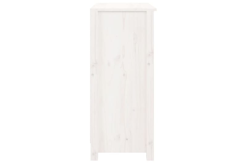 beBasic Skänk vit 70x35x80 cm massiv furu - Förvaring - Förvaringsmöbler - Skänkar & sideboards