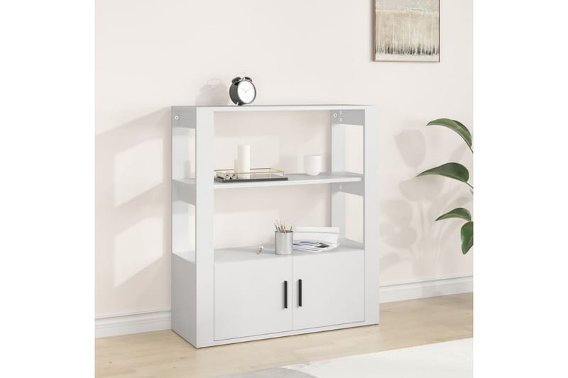 beBasic Skänk vit 80x30x90 cm konstruerat trä - Förvaring - Förvaringsmöbler - Skänkar & sideboards