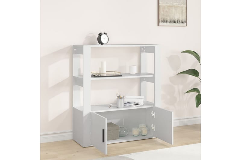 beBasic Skänk vit 80x30x90 cm konstruerat trä - Förvaring - Förvaringsmöbler - Skänkar & sideboards