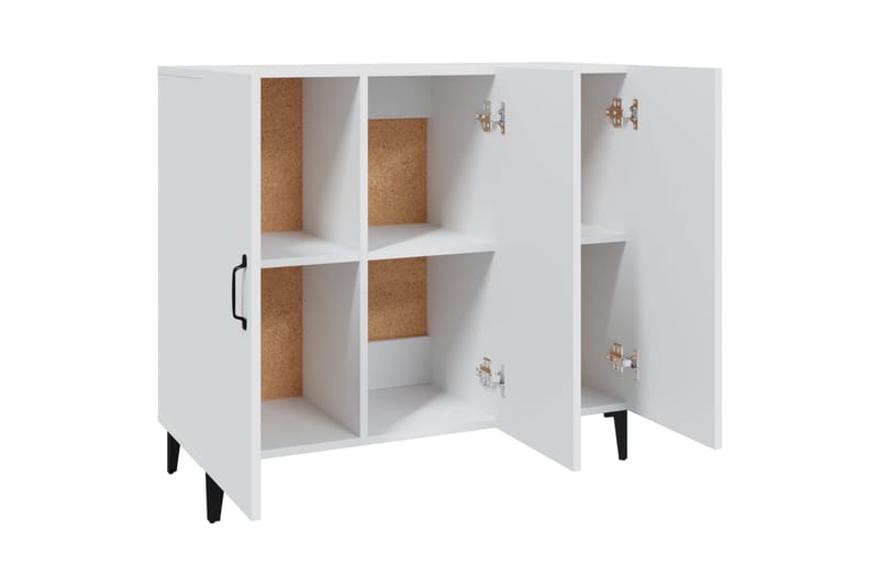 beBasic Skänk vit 90x34x80 cm konstruerat trä - Förvaring - Förvaringsmöbler - Skänkar & sideboards