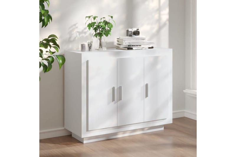 beBasic Skänk vit 92x35x75 cm konstruerat trä - Förvaring - Förvaringsmöbler - Skänkar & sideboards