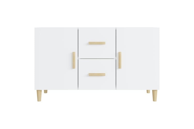 beBasic Skänk vit högglans 100x36x60 cm konstruerat trä - Förvaring - Förvaringsmöbler - Skänkar & sideboards