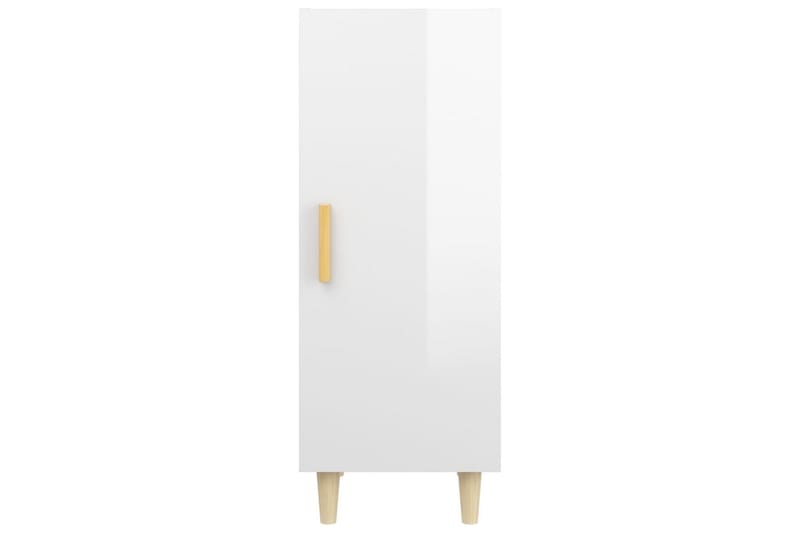 beBasic Skänk vit högglans 34,5x34x90 cm konstruerat trä - Förvaring - Förvaringsmöbler - Skänkar & sideboards