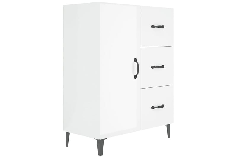 beBasic Skänk vit högglans 69,5x34x90 cm konstruerat trä - Förvaring - Förvaringsmöbler - Skänkar & sideboards