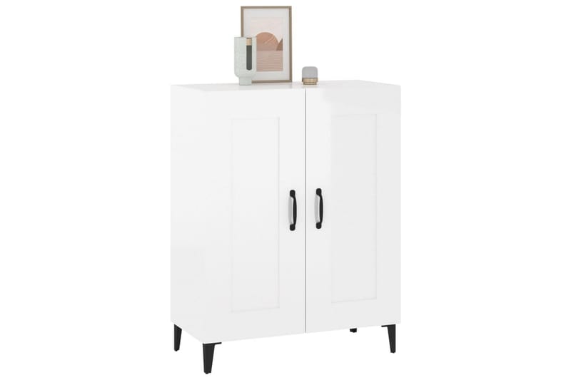 beBasic Skänk vit högglans 69,5x34x90 cm konstruerat trä - Förvaring - Förvaringsmöbler - Skänkar & sideboards