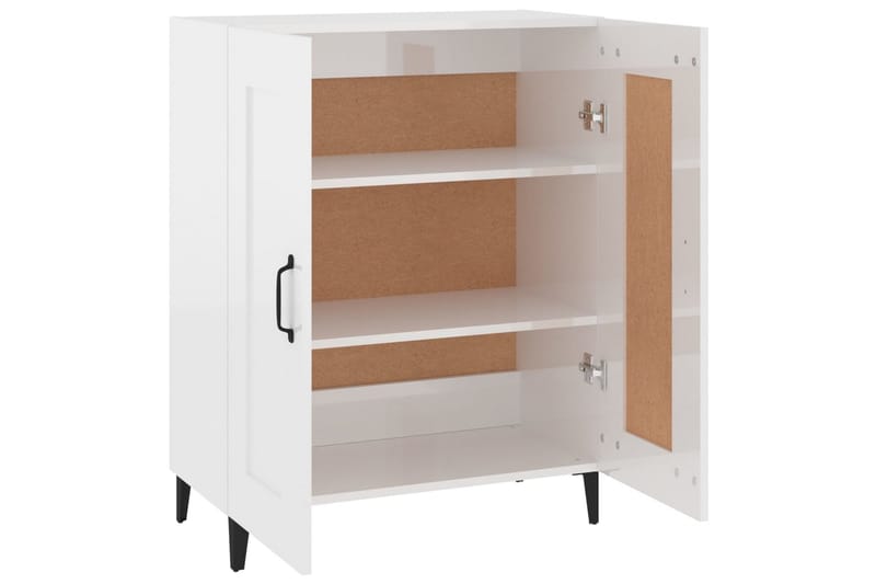 beBasic Skänk vit högglans 69,5x34x90 cm konstruerat trä - Förvaring - Förvaringsmöbler - Skänkar & sideboards