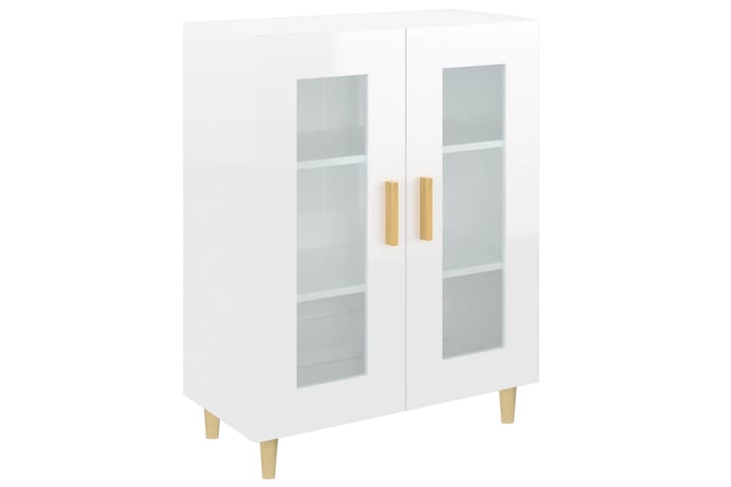 beBasic Skänk vit högglans 69,5x34x90 cm konstruerat trä - Förvaring - Förvaringsmöbler - Skänkar & sideboards