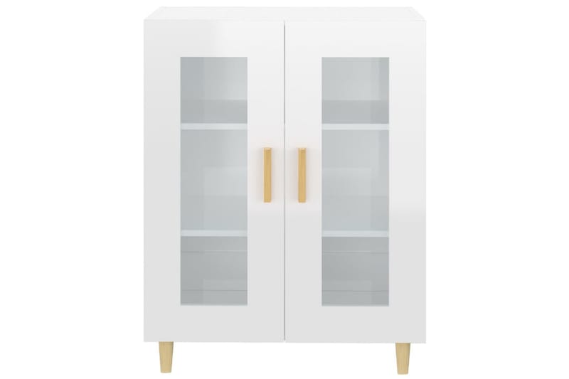 beBasic Skänk vit högglans 69,5x34x90 cm konstruerat trä - Förvaring - Förvaringsmöbler - Skänkar & sideboards