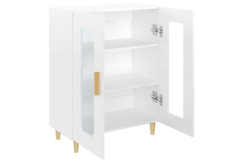 beBasic Skänk vit högglans 69,5x34x90 cm konstruerat trä - Förvaring - Förvaringsmöbler - Skänkar & sideboards