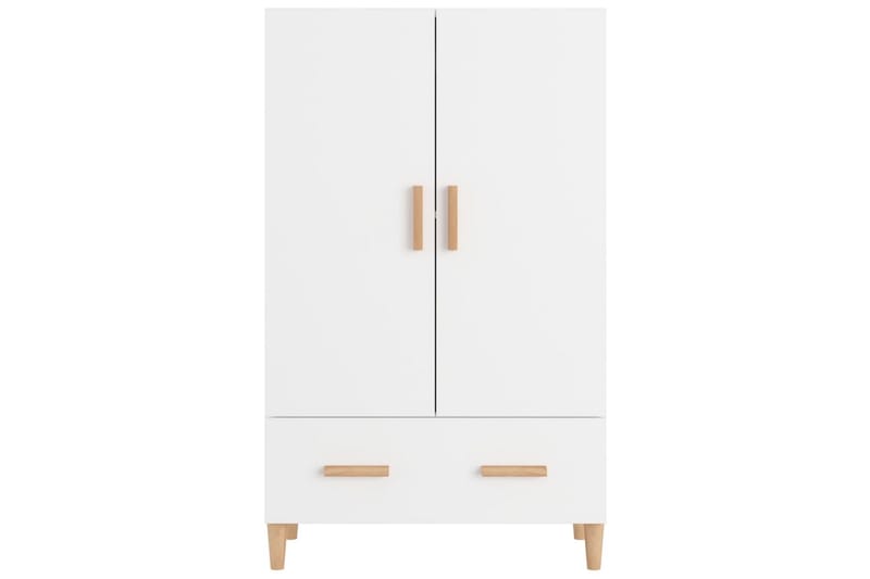 beBasic Skänk vit högglans 70x31x115 cm konstruerat trä - Förvaring - Förvaringsmöbler - Skänkar & sideboards