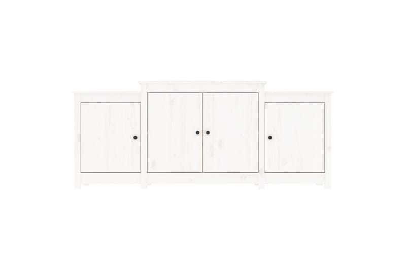 beBasic Skänk wit 164x37x68 cm massiv furu - Förvaring - Förvaringsmöbler - Skänkar & sideboards