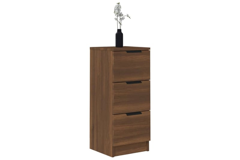 beBasic Skänkar 2 st brun ek 30x30x70 cm konstruerat trä - Förvaring - Förvaringsmöbler - Skänkar & sideboards