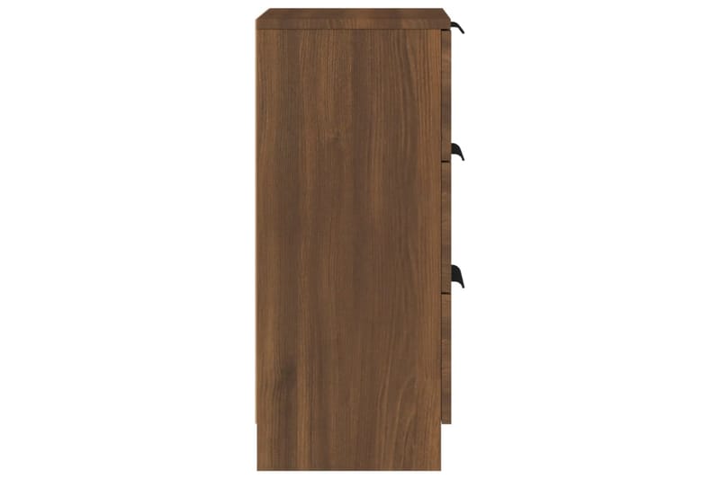 beBasic Skänkar 2 st brun ek 30x30x70 cm konstruerat trä - Förvaring - Förvaringsmöbler - Skänkar & sideboards