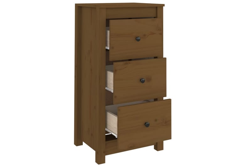 beBasic Skänkar 2 st honungsbrun 40x35x80 cm massiv furu - Förvaring - Förvaringsmöbler - Skänkar & sideboards