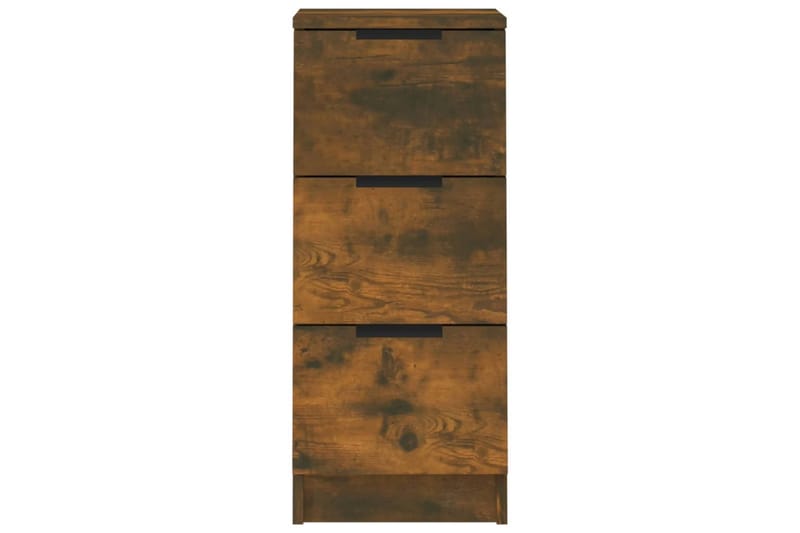 beBasic Skänkar 2 st rökfärgad ek 30x30x70 cm konstruerat trä - Förvaring - Förvaringsmöbler - Skänkar & sideboards