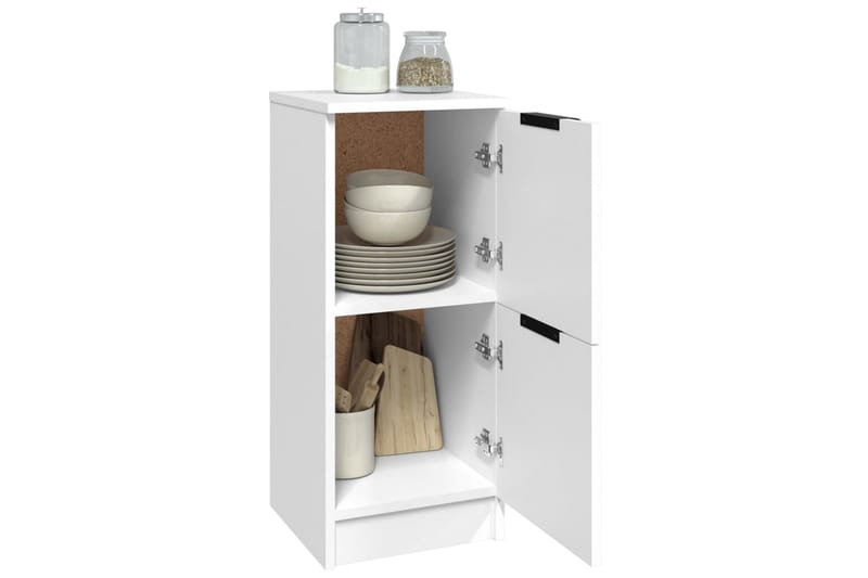 beBasic Skänkar 2 st vit 30x30x70 cm konstruerat trä - Förvaring - Förvaringsmöbler - Skänkar & sideboards