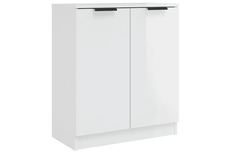 beBasic Skänkar 2 st vit högglans 60x30x70 cm konstruerat trä - Förvaring - Förvaringsmöbler - Skänkar & sideboards