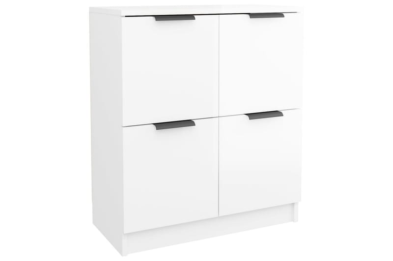 beBasic Skänkar 2 st vit högglans 60x30x70 cm konstruerat trä - Förvaring - Förvaringsmöbler - Skänkar & sideboards