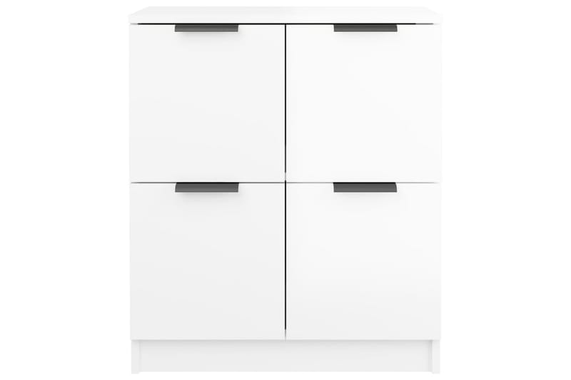 beBasic Skänkar 2 st vit högglans 60x30x70 cm konstruerat trä - Förvaring - Förvaringsmöbler - Skänkar & sideboards