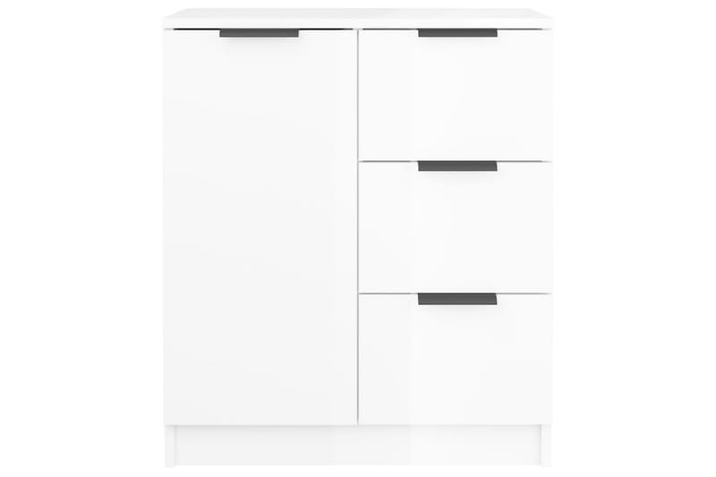 beBasic Skänkar 2 st vit högglans 60x30x70 cm konstruerat trä - Skänkar & sideboards