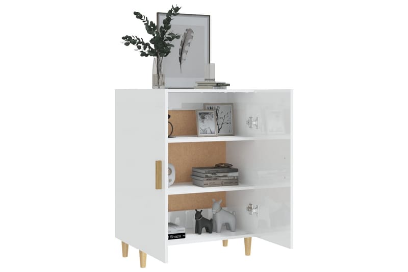 beBasic Skänkskåp vit högglans 70x34x90 cm konstruerat trä - Förvaring - Förvaringsmöbler - Skänkar & sideboards