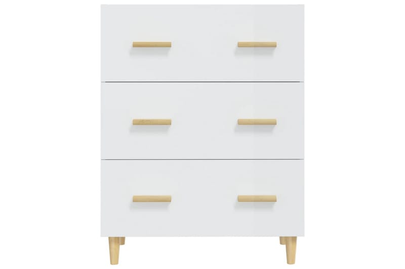 beBasic Skänkskåp vit högglans 70x34x90 cm konstruerat trä - Förvaring - Förvaringsmöbler - Skänkar & sideboards