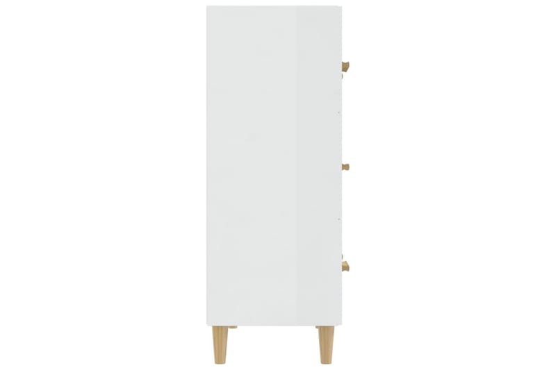 beBasic Skänkskåp vit högglans 70x34x90 cm konstruerat trä - Förvaring - Förvaringsmöbler - Skänkar & sideboards