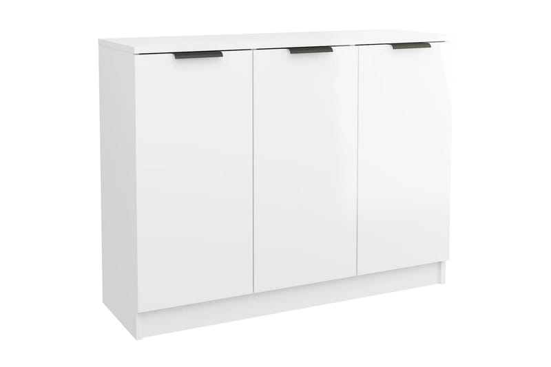 beBasic Skänkskåp vit högglans 90,5x30x70 cm konstruerat trä - Förvaring - Förvaringsmöbler - Skänkar & sideboards