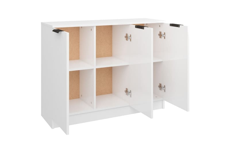 beBasic Skänkskåp vit högglans 90,5x30x70 cm konstruerat trä - Förvaring - Förvaringsmöbler - Skänkar & sideboards