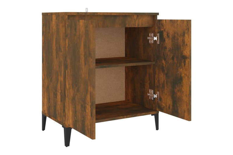 beBasic Skåp rökfärgad ek 60x35x70 cm konstruerat trä - Förvaring - Förvaringsmöbler - Skänkar & sideboards