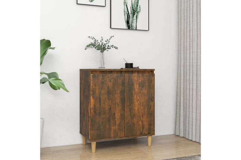 beBasic Skåp rökfärgad ek 60x35x70 cm konstruerat trä - Förvaring - Förvaringsmöbler - Skänkar & sideboards