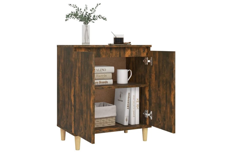 beBasic Skåp rökfärgad ek 60x35x70 cm konstruerat trä - Förvaring - Förvaringsmöbler - Skänkar & sideboards