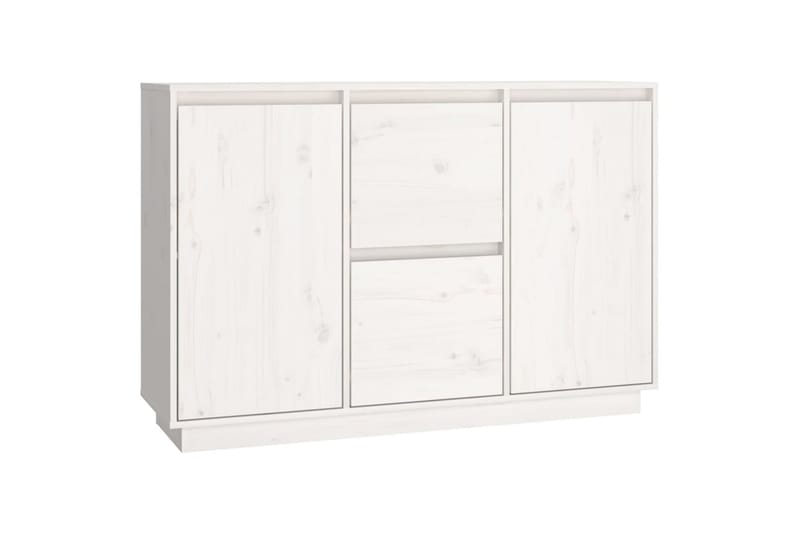 beBasic Skåp vit 111x34x75 cm massiv furu - Förvaring - Förvaringsmöbler - Skänkar & sideboards